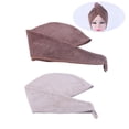 thumbnail image 2 of 2 piezas toalla de secado rápido para cabello, 2 of 3
