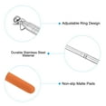 thumbnail image 4 of Unique Bargains 1.2M/4ft Telescopic Handheld Flagpoles, 3Pcs Teachers Pointer Stick Orange, 4 of 7