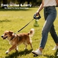 thumbnail image 4 of Leash Mounted Dog Poop Bag Holder with Large Opening & Waste Bag Carrier, Black, 4 of 9