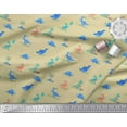 thumbnail image 2 of Soimoi Beige Cotton Cambric Fabric Balloon & Dinosaur Kids Printed Fabric 1 Yard 42 Inch Wide, 2 of 3