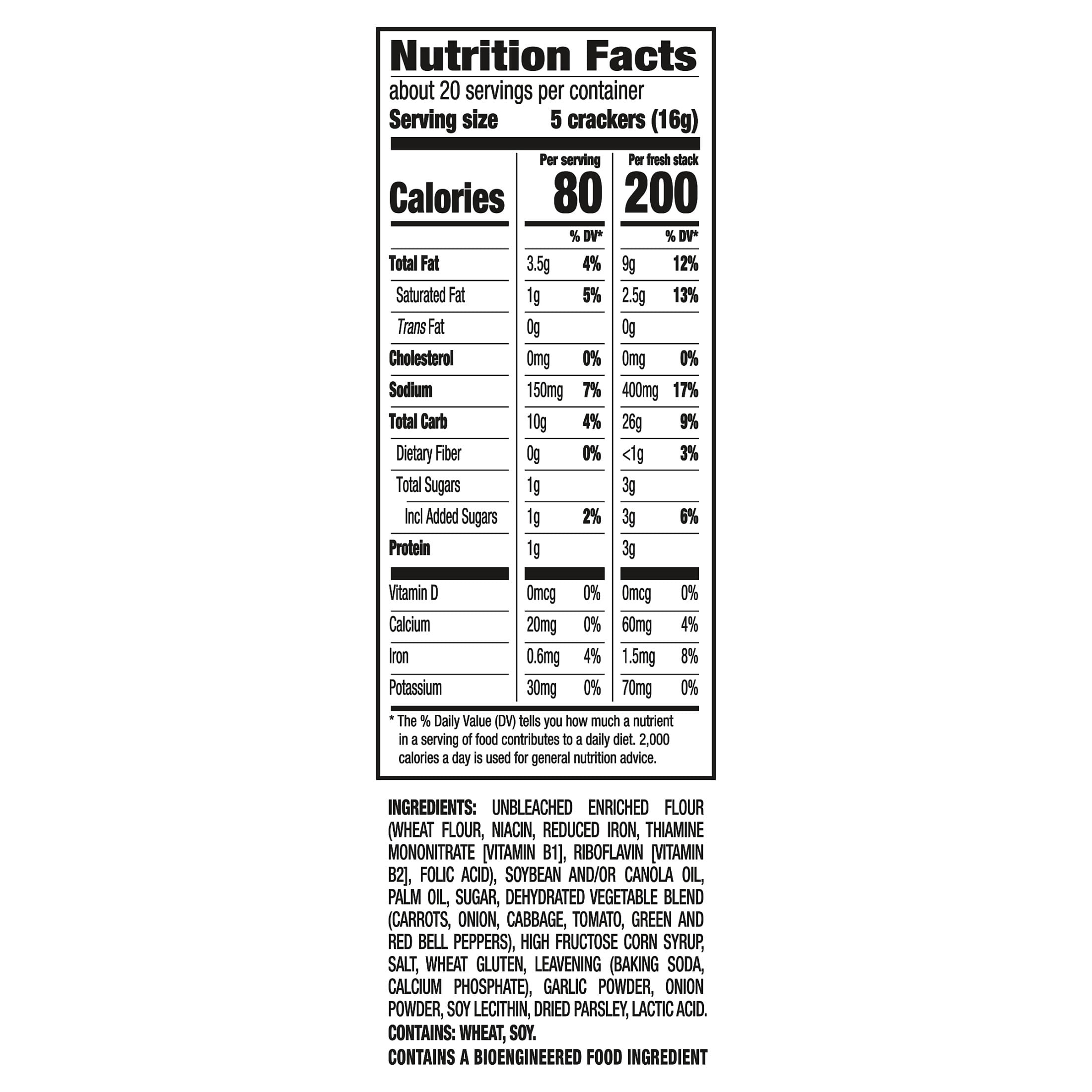 (3 pack) RITZ Fresh Stacks Savory Onion Crackers, Travel Snacks, 11.5 oz (8 Multi Snack Packs)
