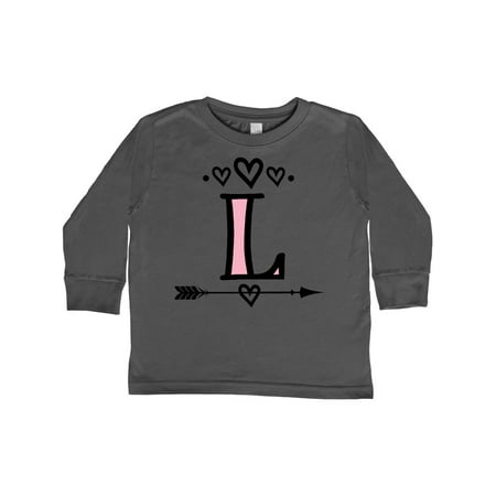 

Inktastic Letter L Monogram Tribal Arrow Gift Toddler Toddler Girl Long Sleeve T-Shirt