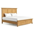 thumbnail image 3 of Furniture of America Stratford Solid Wood King Panel Bed, Natural Oak, 3 of 12