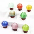 thumbnail image 3 of K-KED Beautiful Rare Natural Cat's Eye Stone Balls Quartz Crystal Reiki Healing Sphere-60 mm-Multicolor, 3 of 6