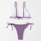thumbnail image 4 of Traje de baño para mujer, moda, cómodo, color sólido, bikini, traje de baño de color liso para mujer, conjuntos de bikinis, trajes de baño para mujer, 4 of 4