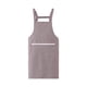 thumbnail image 2 of Delantal de lona de verano para adultos | Ropa de trabajo transpirable y de moda | Diseño de cuadros | Cocina, jardinería, pintura y manualidades | Colores vino tinto, café negro, 2 of 6