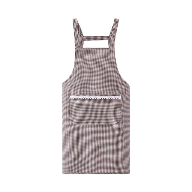 Vwrxbz Canvas Apron Summer Breathable Workwear for Adults Adjustable Bib Style Kitchen Cooking Gardening Cotton