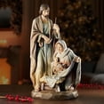 thumbnail image 2 of Avalon Gallery Christmas Figurines - Joseph and Mary with Jesus Tabletop Centerpiece Nativity Figurine, 18-Inch, Holy Family Nativity, 2 of 3