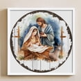 thumbnail image 4 of Hilo de bordar de algodón completo, 11CT, estampado del Nacimiento de Jesús, punto de cruz, 50x50cm, 4 of 9