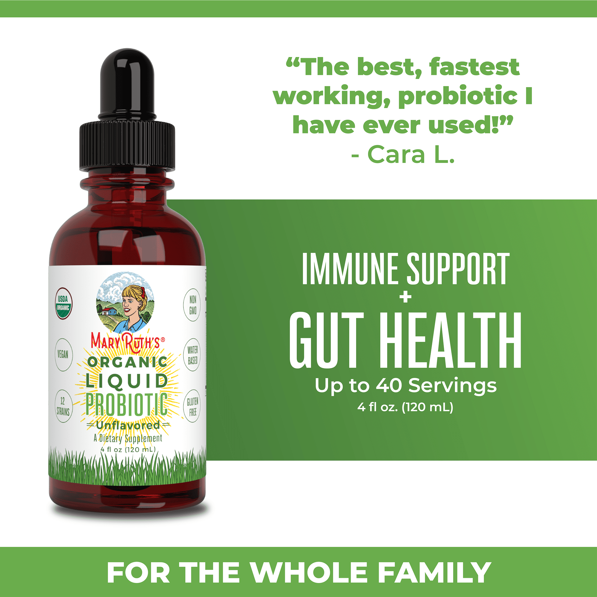 Organic Liquid Probiotics for Adults & Kids MaryRuth Organics