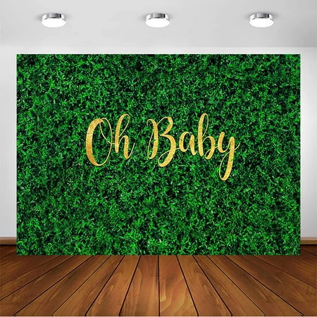 Oh Baby Whale Greenery Double Sided Arch Backdrop