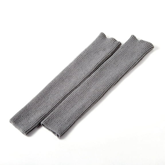 FELTECHELECTR 1 Pair Women Leg Warmers Knit Design Acrylic Fibers Color Retention Resilient Wide Calf Fit 17.3 x 3.9in