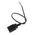 thumbnail image 3 of Techinal USB 2.0 Type A Female Jack 4-Wire Data Charge Power Pigtail Cable Connector DIY, 3 of 7