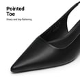 thumbnail image 4 of DREAM PAIRS Women's Kitten Heels Slingback Low Closed Toe Comfortable Pumps Pointed Toe Wedding Party Elegant Dress Shoes, 4 of 8