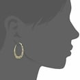 thumbnail image 2 of K-KED Fashion Big Hoop Earrings Silver/Gold Women Lady Large Hoops Earrings Jewelry-Gold #5, 2 of 6