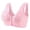 Pink, variant on Spdoo Plus Size Front Closure Bra, Perfect Wireless Cotton Sleep Bras for Women