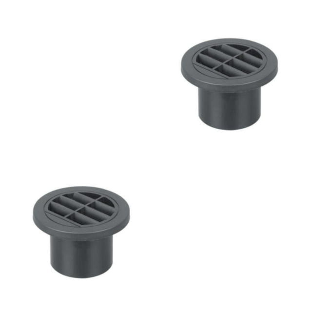 Wweixi Évent d'Air Noir Directionnel 60mm Adapté pour Sortie Webasto Évent d'Air Chaud 2Ensemble