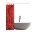thumbnail image 2 of BPBOP Mosaic Lora Warm Red Bathroom Waterproof Fabric Shower Curtain 60x72 inches, 2 of 2