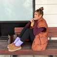 thumbnail image 3 of 4 Pairs Slouch Socks for Women with Cushioned, Warm Extra Long Scrunch Cotton Knit Knee High Socks, Bulk Boot Socks, 3 of 7