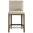 thumbnail image 4 of Home Square 26" Upholstered Counter Stool in Beige and Walnut - Set of 2, 4 of 8