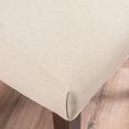 thumbnail image 2 of Regal Crown Top Ivory Linen Dining Chair (Set of 2), 2 of 4