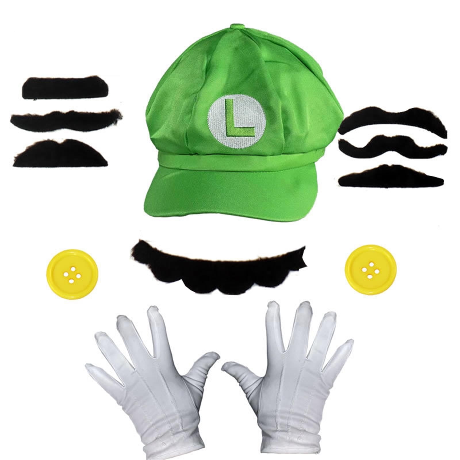 Luigi Child Hat Mustache - Walmart.com