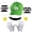 Green, variant on Halloween Super Brothers Costume Accessories Set, Super Bros Cosplay Costumes for Adults Halloween