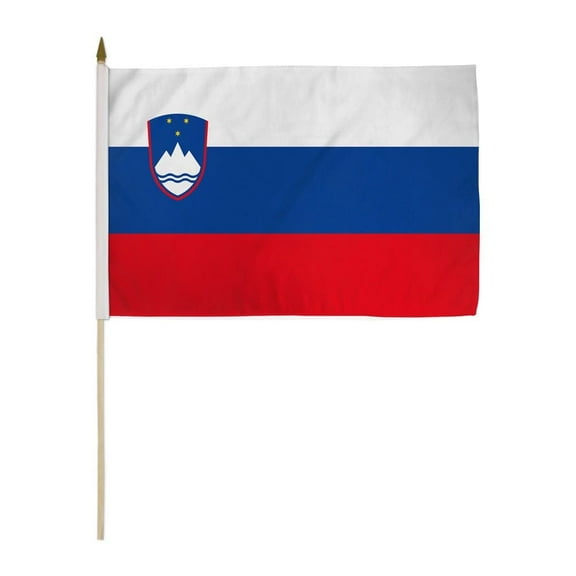 Slovenia 12x18in Stick Flag