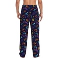 thumbnail image 3 of Picia Games Mens Soft Woven Cotton Elastic Waistband Sleep Pajama Pant Lounge Sleep Pant With Pockets And Drawstring-Large, 3 of 9