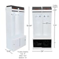 thumbnail image 5 of Little Partners Deluxe Cabinet Cubby Organizer, Learn 'N Store Wooden Classroom Cubbies Compartment Lockers for Storage of Toddlers and Kids Coats, Equipment, Backpacks (Soft White), 5 of 15