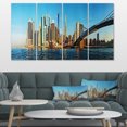 thumbnail image 1 of New York City avec Pont Brooklyn - Impression sur Toile Paysage Urbain, 1 of 3