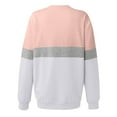 thumbnail image 6 of Taqqpue Women's Plus Size Color Block Long Sleeve Tunics Tops Oversized Sweatshirts Casual Crew Neck Shirts Loose Fit Pullover Blouses, 6 of 7