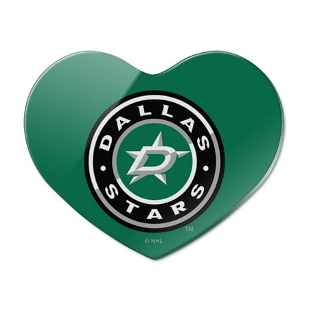 

NHL Dallas Stars Logo Heart Acrylic Fridge Refrigerator Magnet