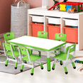 thumbnail image 3 of Ensemble Table pour Enfants et 6 Chaises, Ensemble Table et Chaises pour Tout-Petits à Hauteur Réglable pour 2 à 10 Ans, Table Multi-Activités pour Enfants, 3 of 7