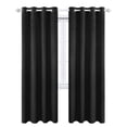 thumbnail image 1 of Cortinas de Terciopelo Brillar Negro 52 * 63 Pulgadas 2 Paneles, 1 of 5