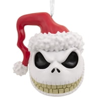 Hallmark Disney Tim Burton's The Nightmare Before Christmas Jack Skellington Head Christmas Ornament