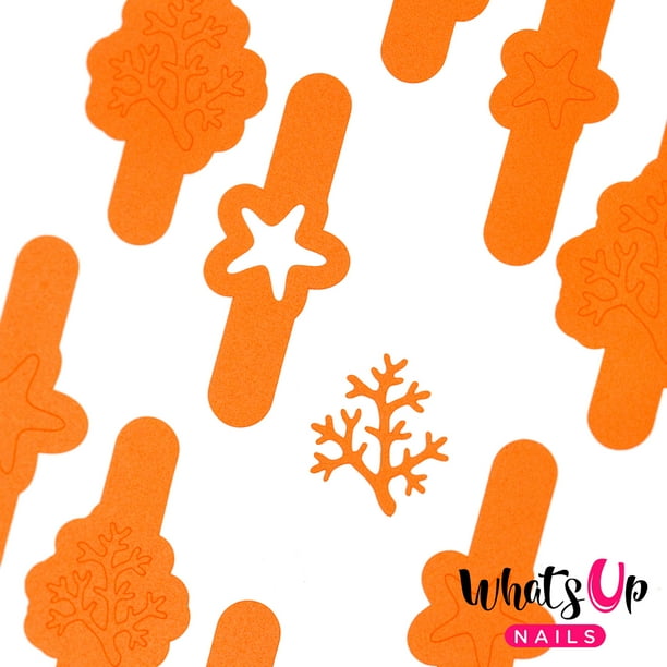 Download Whats Up Nails - Sea Star and Coral Vinyl Stencils Nail ...