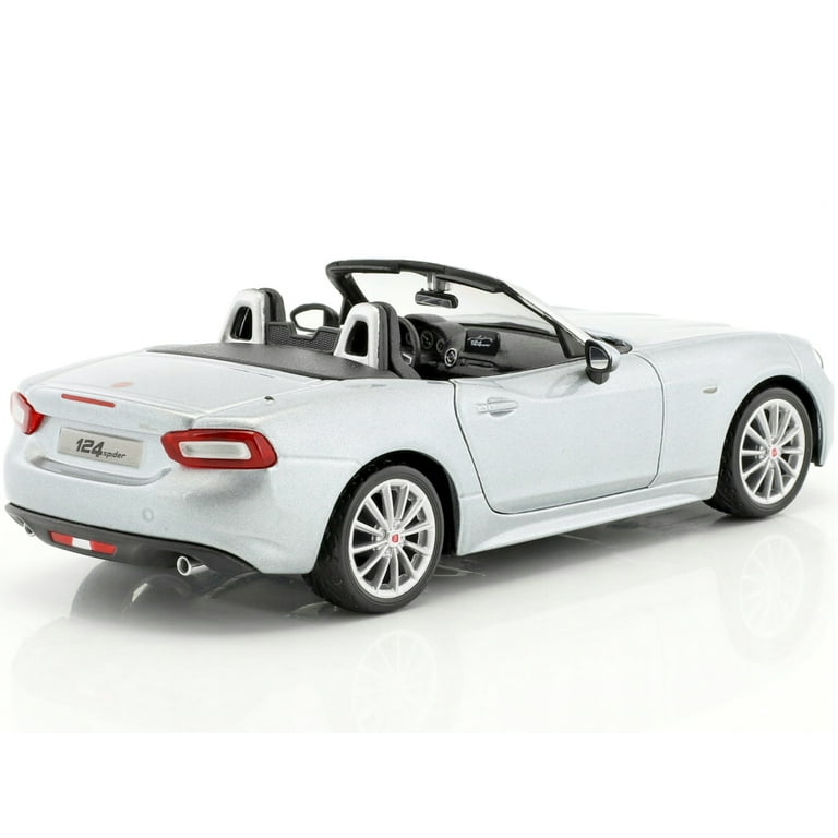 Fiat 124 Spider Coupe Grey 1 24 Diecast Model Car by Bburago