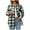 Green, variant on vigerkar Women's Oversized Casual Shirts Long Sleeve Button Down Plaid Shirt Business Office Work Blouse Top (Purple, M)