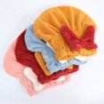 thumbnail image 3 of Gorro de secado de cabello con lazo, gorro de princesa, absorbente, de secado rápido, grueso, para mujer, pañuelo para la cabeza, toalla, champú bonito, toalla para secar el cabello, 3 of 4