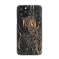 thumbnail image 1 of Étui Personnalisée en Marbre Ardoise Bronze Initiale pour iPhone 11 Pro, iPhone 12 Pro Max, 1 of 3