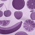 thumbnail image 1 of oneOone Viscose Chiffon Light Purple Fabric Fruits Sewing Craft Projects Fabric Prints By Yard 42 Inch Wide, 1 of 4
