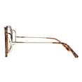 thumbnail image 4 of Women's Clear Lens Glasses Oversized Octagon Shape Blue Light Filter Tortoise, 4 of 4