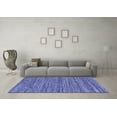 thumbnail image 3 of Ahgly Company Indoor Round Abstract Blue Contemporary Area Rugs, 5' Round, 3 of 4