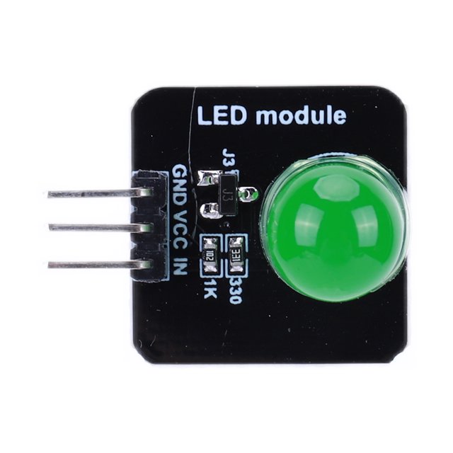 DC 3.3-5 V 10 MM Módulo emisor de luz Diodo emisor de luz para Arduino (verde)