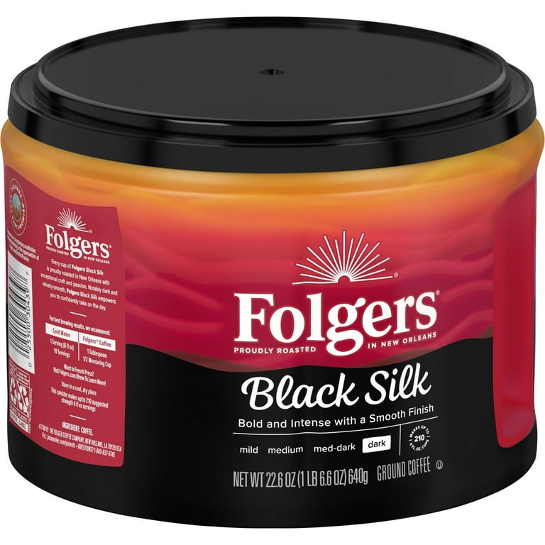 Coffee, Black Silk, 22.6 oz Canister Coffee, Black Silk, 22.6 oz Canister