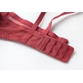 thumbnail image 3 of Sexy Lingerie Female Ultra-thin Hollowing Sponge-free Transparent Lace Underwear Large Breasts Show Small Plus Size Bra Set, 3 of 3