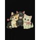 thumbnail image 3 of Women'S Casual Crew Neck Short Sleeve T-Shirt, Polyester Knit Fabric with Medium Stretch, Animal Pattern, with Cat Print, for All Season Comfort Tee, 3 of 8