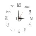 thumbnail image 2 of Moxufan Acrylic Wall Clock Precise Timing Luminous Large Numbers Silent 3D Effect Acrylic Wall Art Decor Mute Clock Living Room Decor,Silver, 2 of 7
