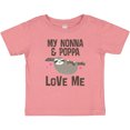 thumbnail image 3 of Inktastic Nonna and Poppa Granddaughter Sloth Girls Baby T-Shirt, 3 of 5